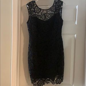 Black lace dress